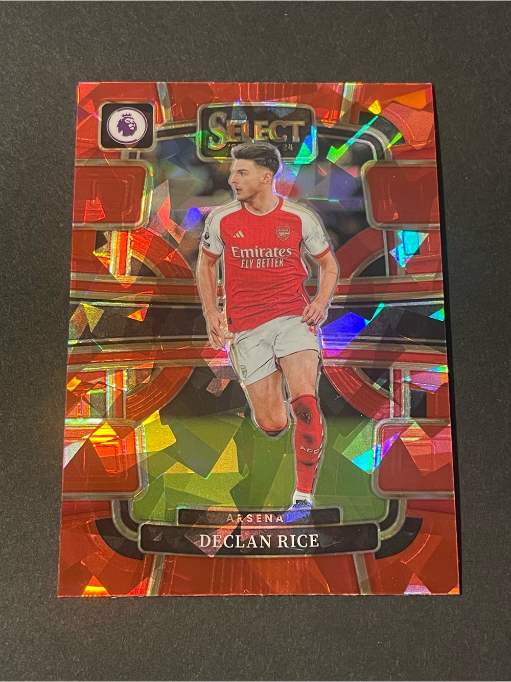 2023/24 Panini Select Declan Rice #6 Terrace Level Red Ice Arsenal Card - Picture 1 of 6